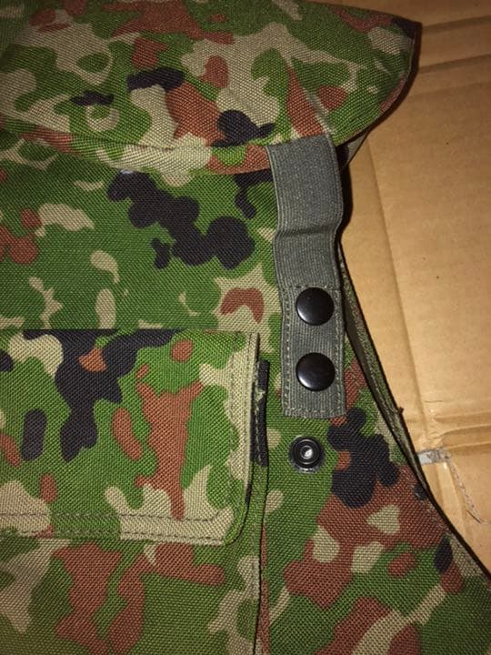 陸上自衛隊　防弾チョッキ1型　検)陸自プレキャリポーチ弾納二型迷彩日本軍