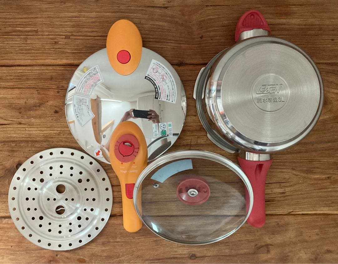 【未使用品】松居一代プロデュース マジッククッキング 圧力鍋 3L