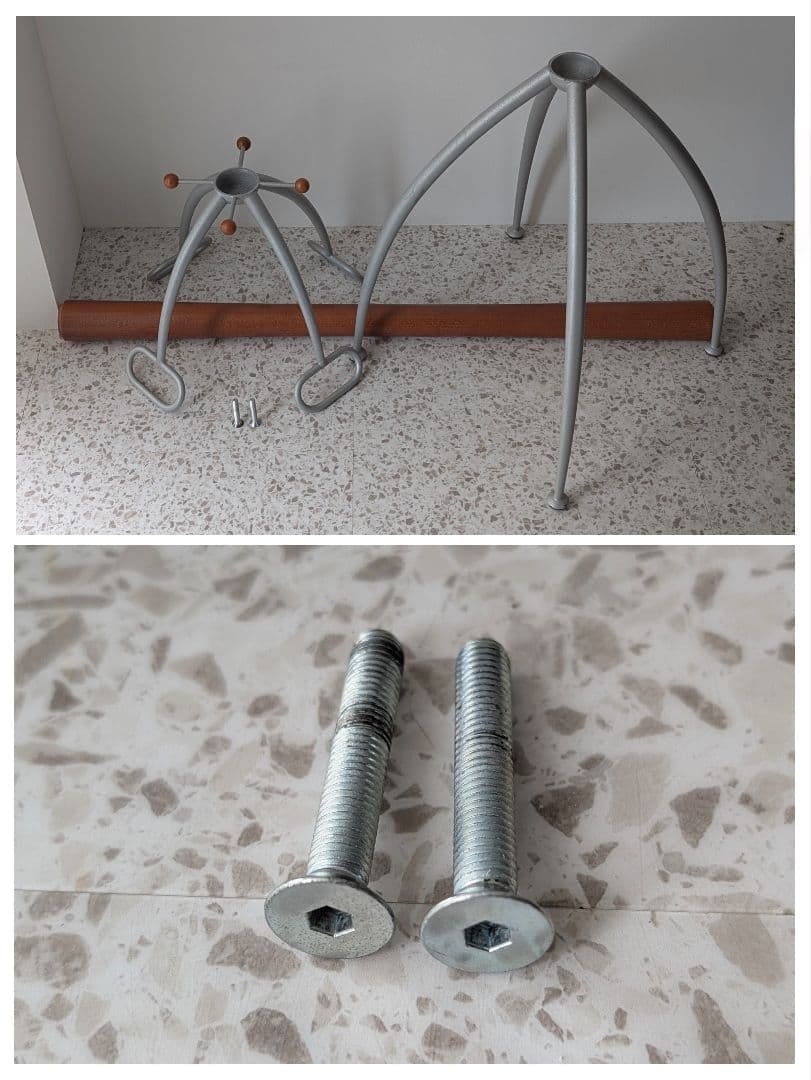 ビンテージ アノニマス チェリー材 ポールハンガー イタリアン ポストモダン