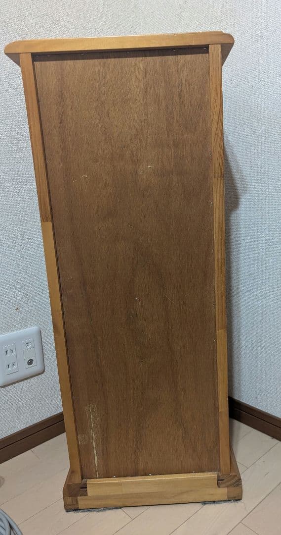 ガラス細工 木製多段チェスト 洋箪笥（送料込）