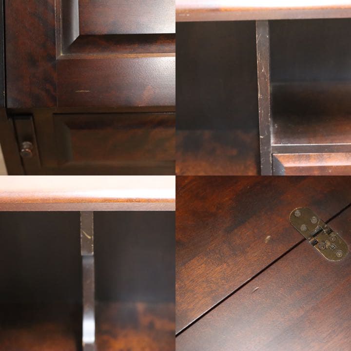 GMFK632○北海道民芸家具 ライティングビューロー デスク 学習机 書斎机