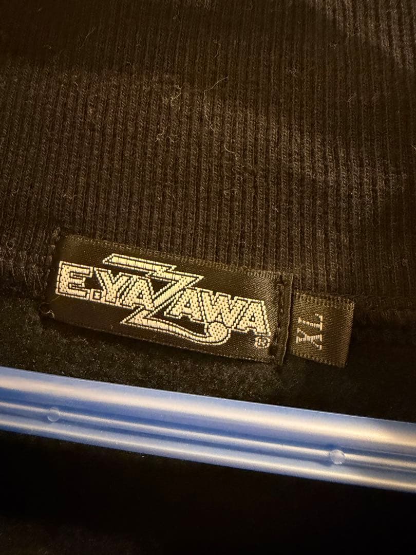 E.YAZAWA ブラック ジップアップ ジャケット パーカー XLサイズ