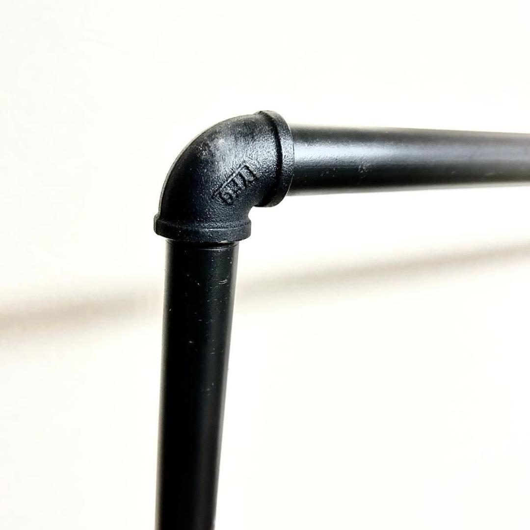 【訳あり①】アイアンハンガーラック ハンガーラック パイプラック ブラック 黒