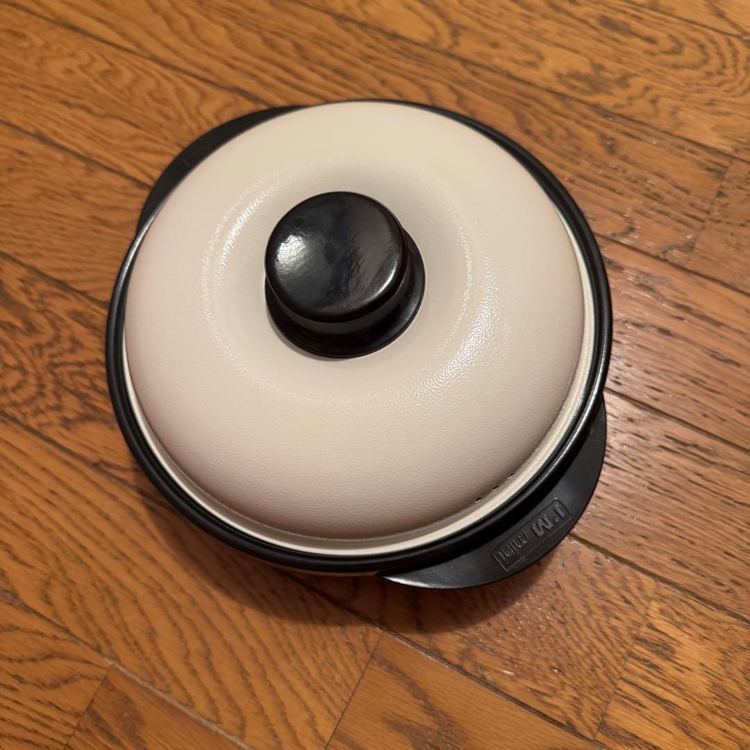 未使用　レンジメートプロ　丸型　ブラック　電子レンジ専用調理器具