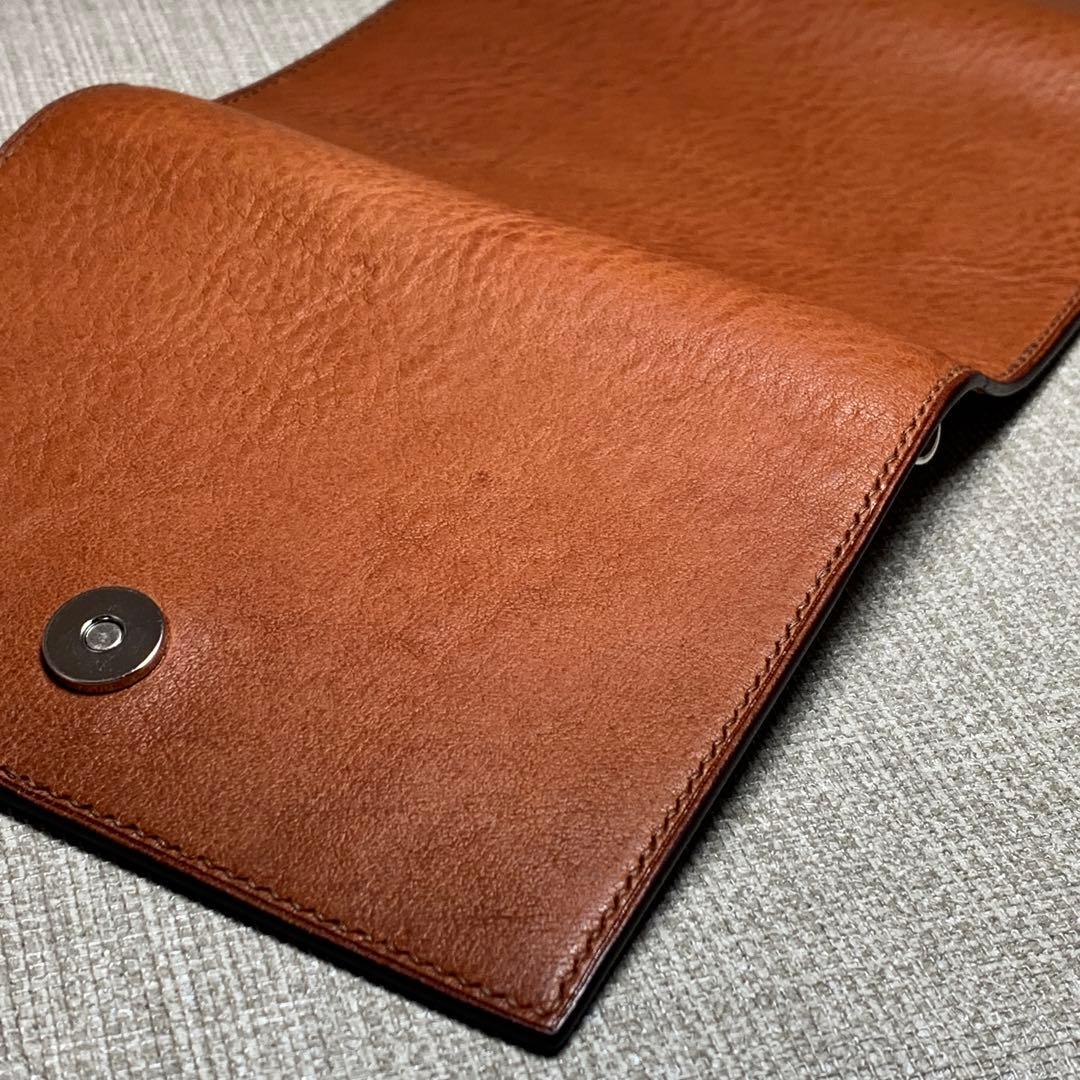 【美弥】オーダー　総手縫仕上げミニ6システム手帳(リネアヴァスカ×ヌメ革)