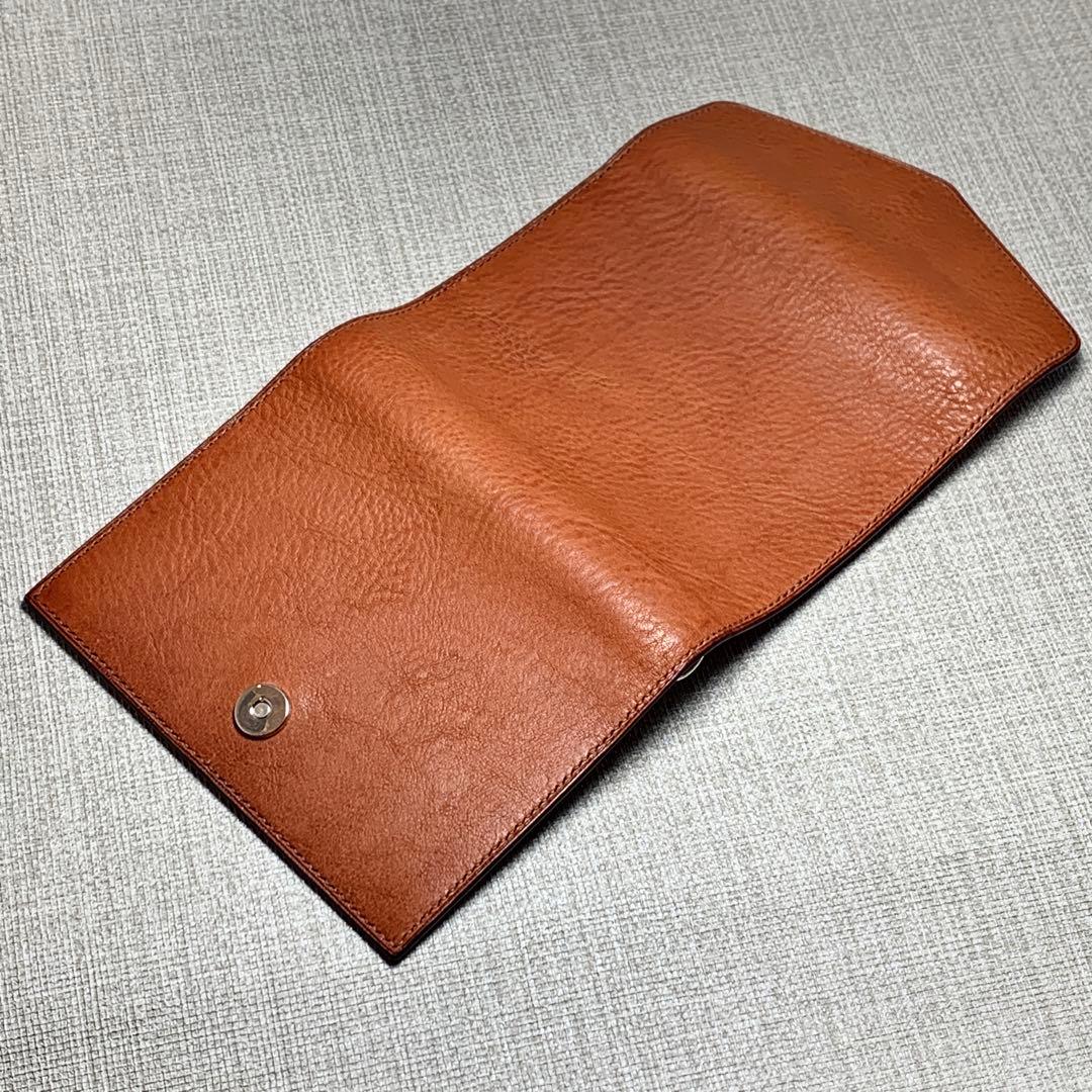 【美弥】オーダー　総手縫仕上げミニ6システム手帳(リネアヴァスカ×ヌメ革)