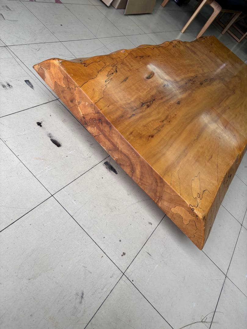 【※最終値下げ】一枚板　天然木　座卓　天板