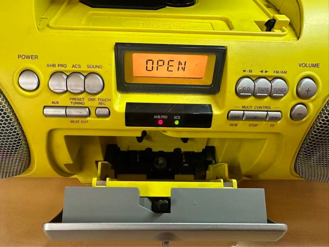 VICTOR ビクター　RV-X55 CD×ラジカセ ドラム缶型イエロー