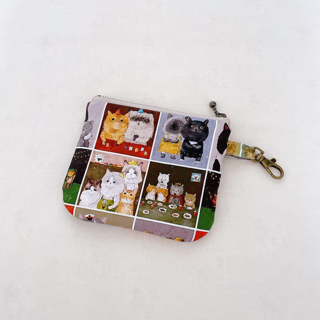 ファスナーポーチ　ねこ355 ハンドメイド
