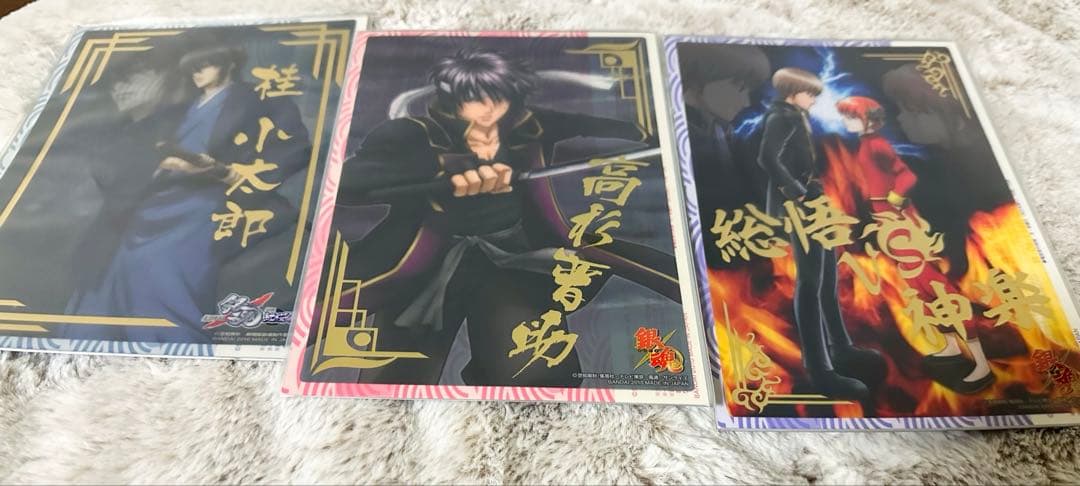 銀魂 ジャンボカードダス まとめ売り 18枚箔押しあり 銀時 高杉 総悟 神楽他