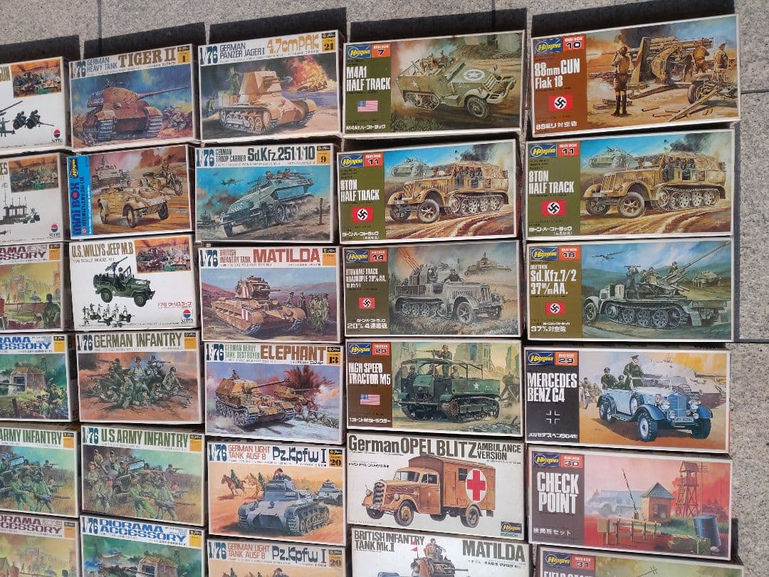 廃盤プラモデルキット第二次世界大戦ジオラマ 1/72まとめ売り