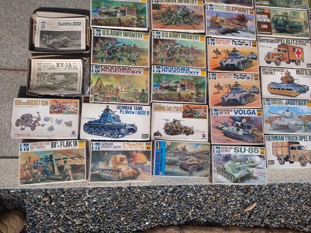 廃盤プラモデルキット第二次世界大戦ジオラマ 1/72まとめ売り