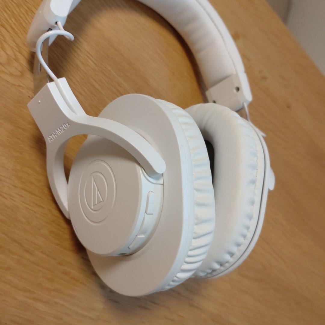 オーディオテクニカ ATH-M20xBT WH ワイヤレスヘッドホン