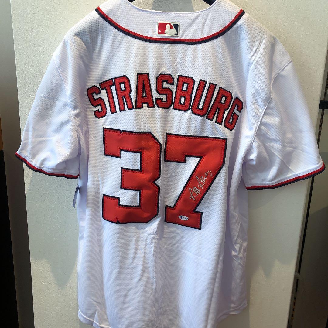 【2月SALE】MLBスティーブン・ストラスバーグ　直筆サイン入りユニフォーム