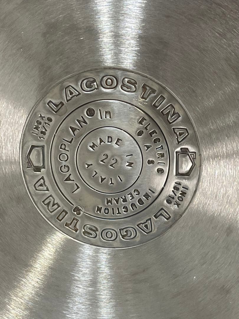 IH対応 LAGOSTINA社 パスタストレーナー＆スチームポット、