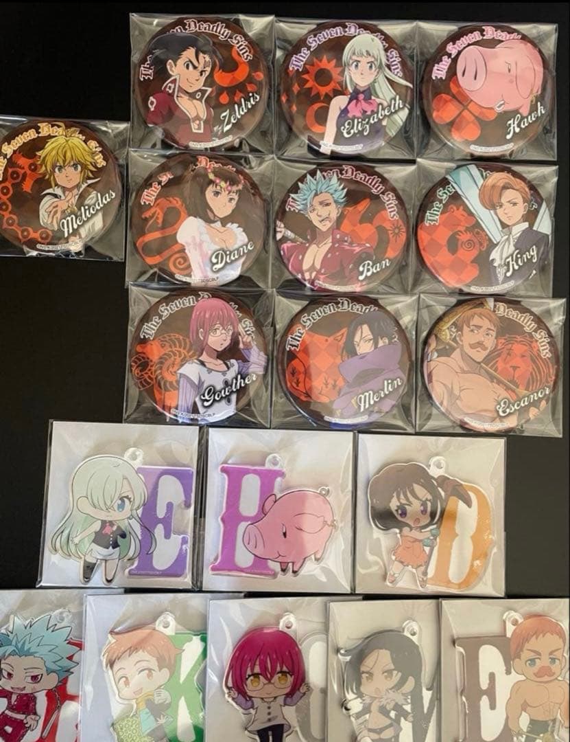 劇場版 映画 七つの大罪 光に呪われし者たち 缶バッジ アクキー 限定 グッズ