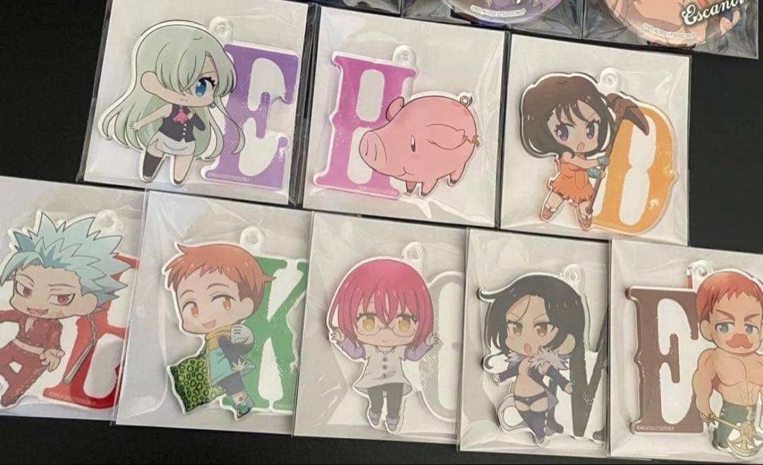 劇場版 映画 七つの大罪 光に呪われし者たち 缶バッジ アクキー 限定 グッズ