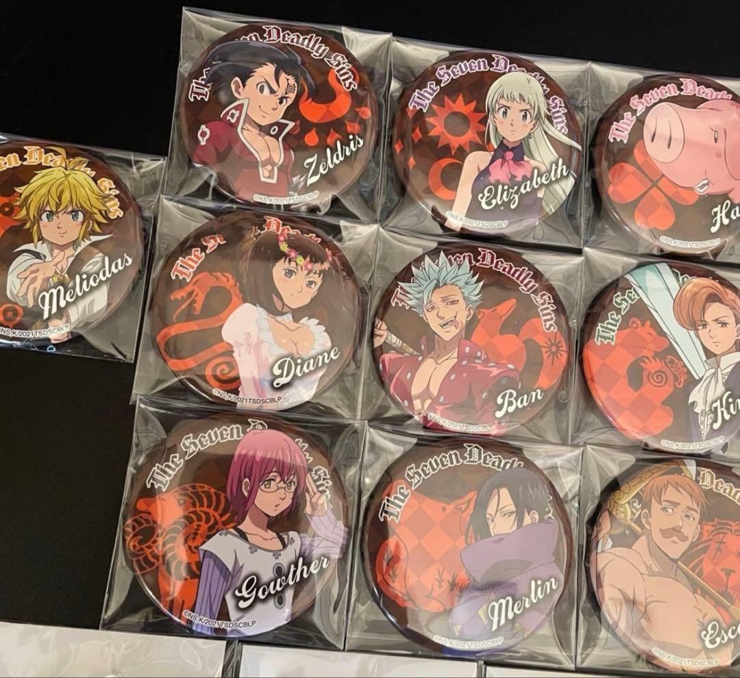 劇場版 映画 七つの大罪 光に呪われし者たち 缶バッジ アクキー 限定 グッズ