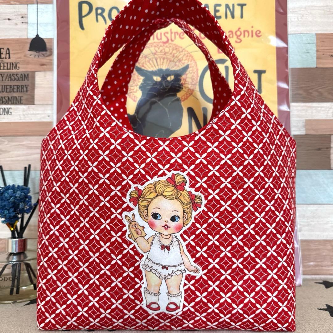 ♡みぃ～み♡ハンドメイド*エコバッグ Mサイズ♡ティキちゃん♡