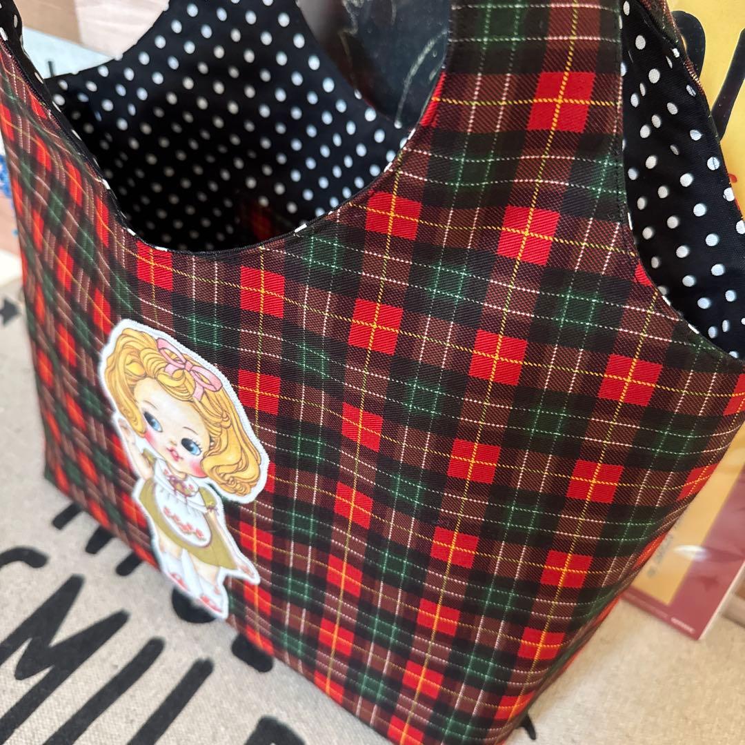 ♡みぃ～み♡ハンドメイド*エコバッグ Mサイズ♡ティキちゃん♡