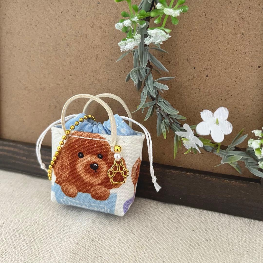2408-14 ミニチュア巾着トートサシェ 香り袋　SOLD→ご注文承ります♡