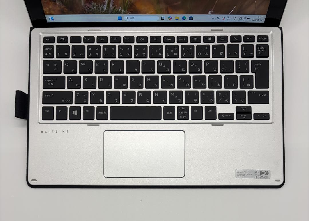 高性能、高解像度、Elite x2 1012 G2、8GB、256GB NVMe