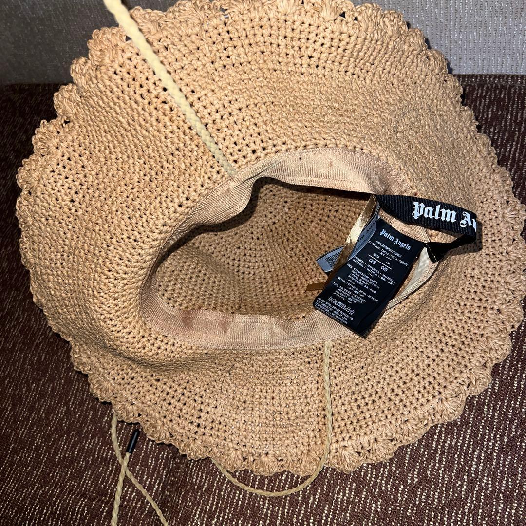 PALM ANGELS ストローハット ベージュ