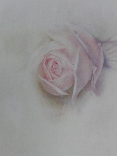 塩崎敬子、【薔薇宇宙－螺旋の夢（I)】、希少な限定額装用画集画