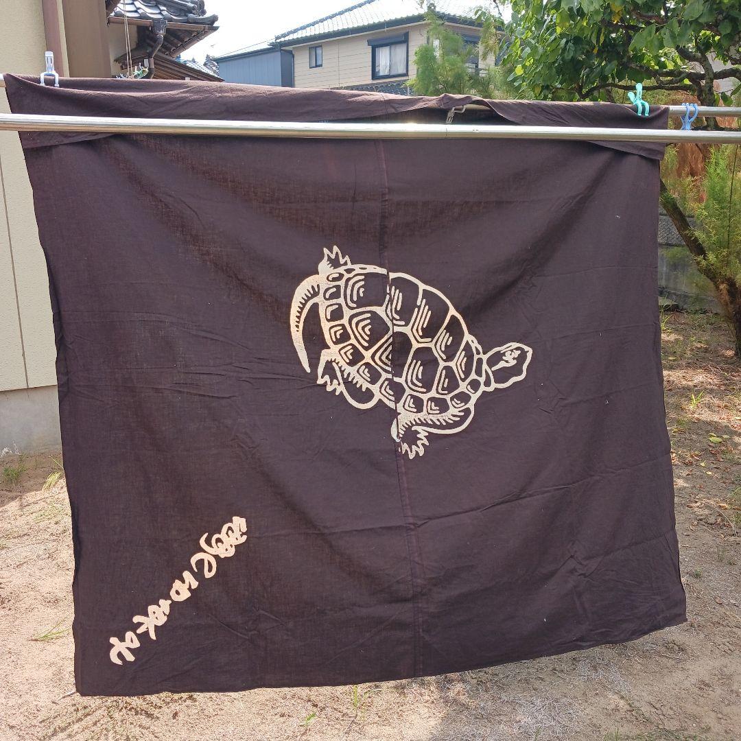 希少　亀の子束子の徳大風呂敷