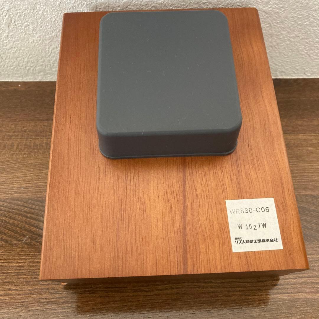 CITIZEN レーザークロック830 WR830-C06 ウッドフレーム置時計