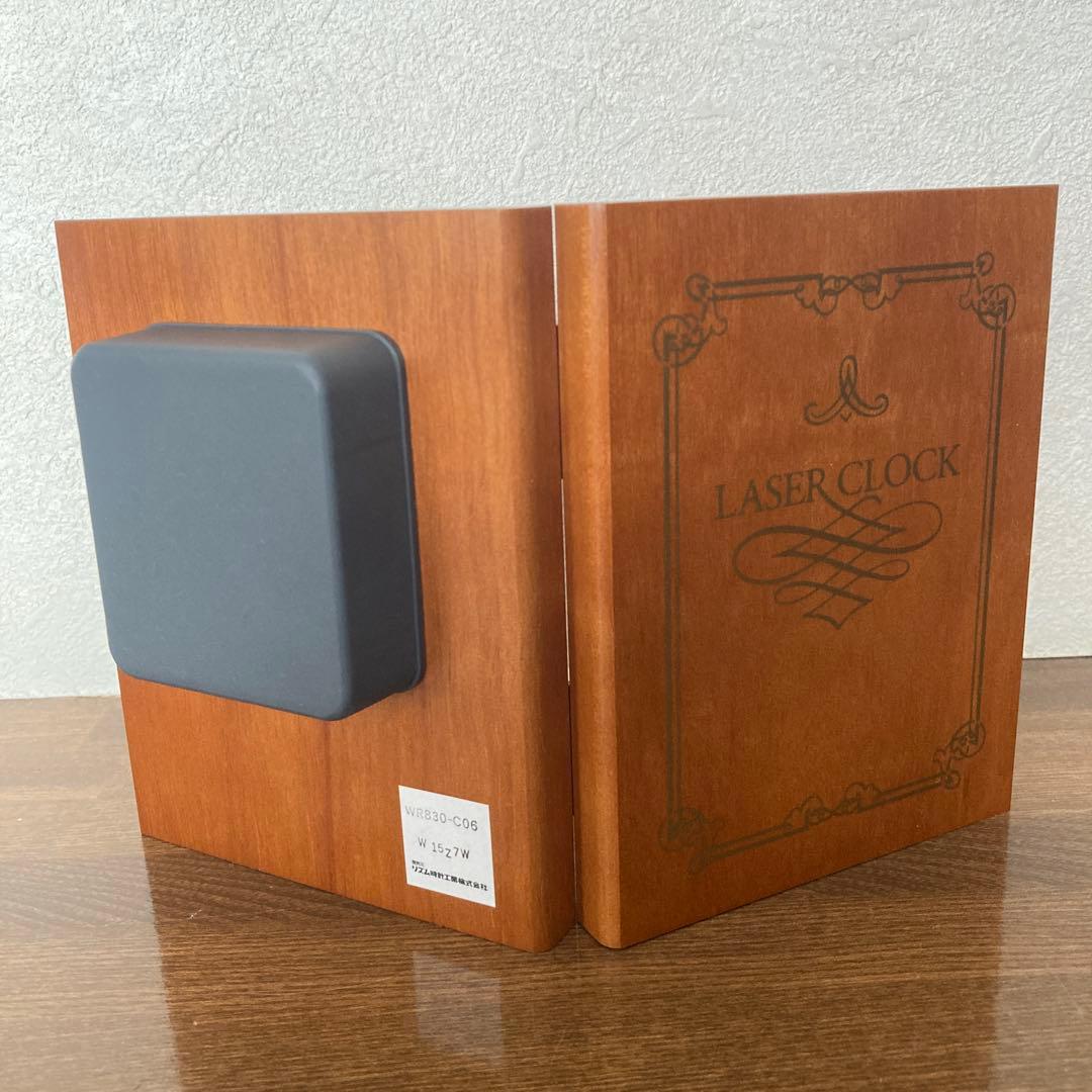 CITIZEN レーザークロック830 WR830-C06 ウッドフレーム置時計