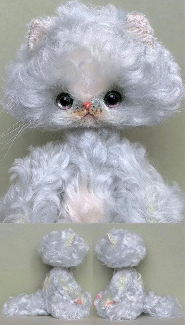 エレガント仔猫 アーティストベア 海外作家様 ハンドメイド ぬいぐるみ
