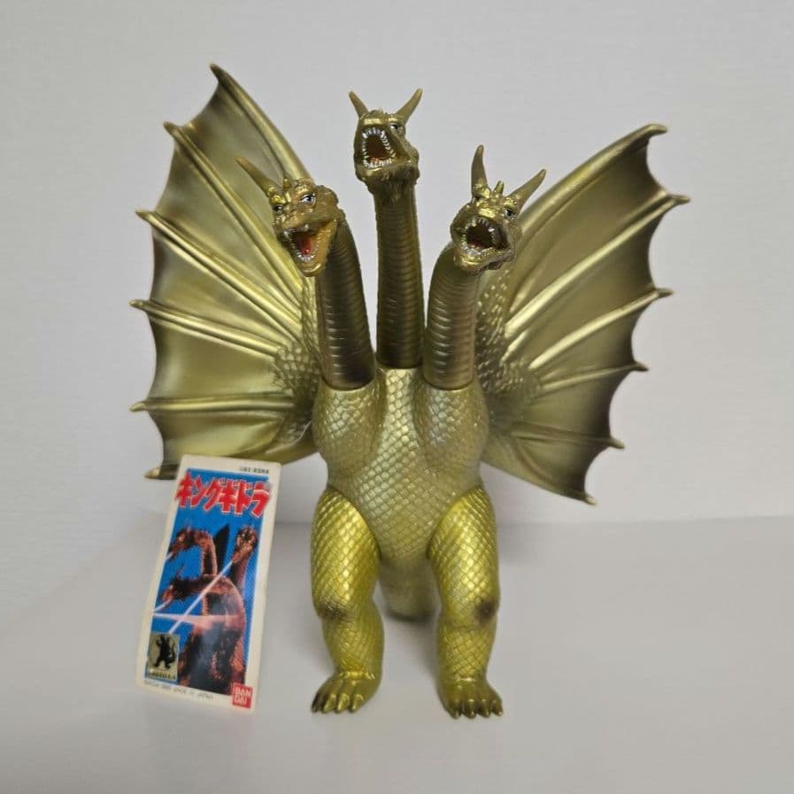 キングギドラ タグ付き ソフビ 東映 昭和 角欠け
