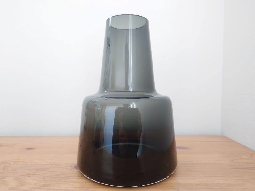 ★ホルムガード フローラベース24cm★検)花瓶 廃盤フラワー スモークグレー