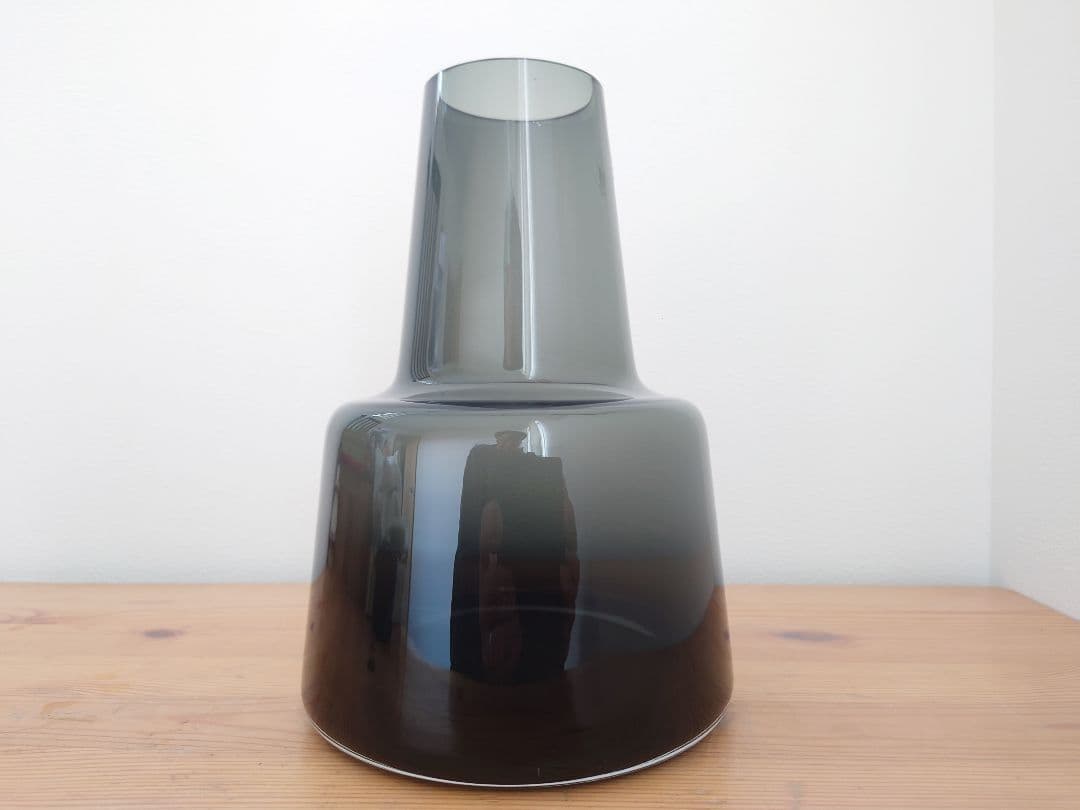 ★ホルムガード フローラベース24cm★検)花瓶 廃盤フラワー スモークグレー