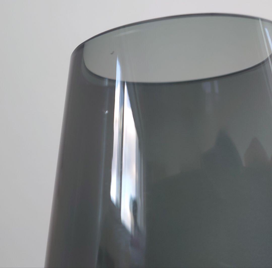 ★ホルムガード フローラベース24cm★検)花瓶 廃盤フラワー スモークグレー