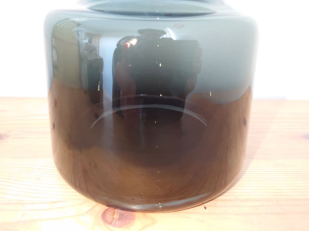 ★ホルムガード フローラベース24cm★検)花瓶 廃盤フラワー スモークグレー