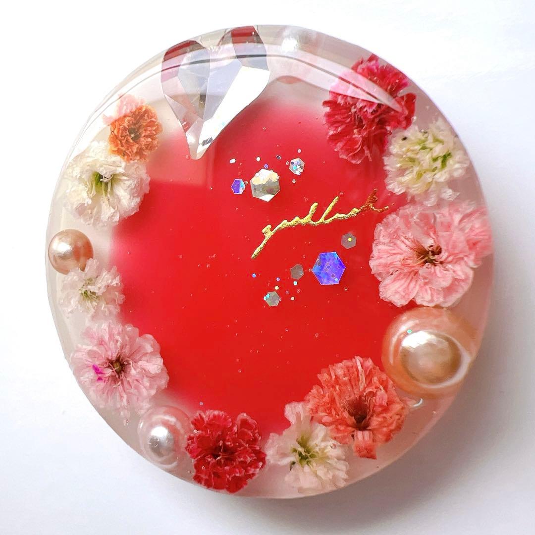 レジン ヘアゴム ドライフラワー No.774