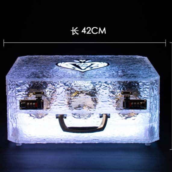 ボトルケース　LED　アタッシュケース ディスプレイ シャンパン