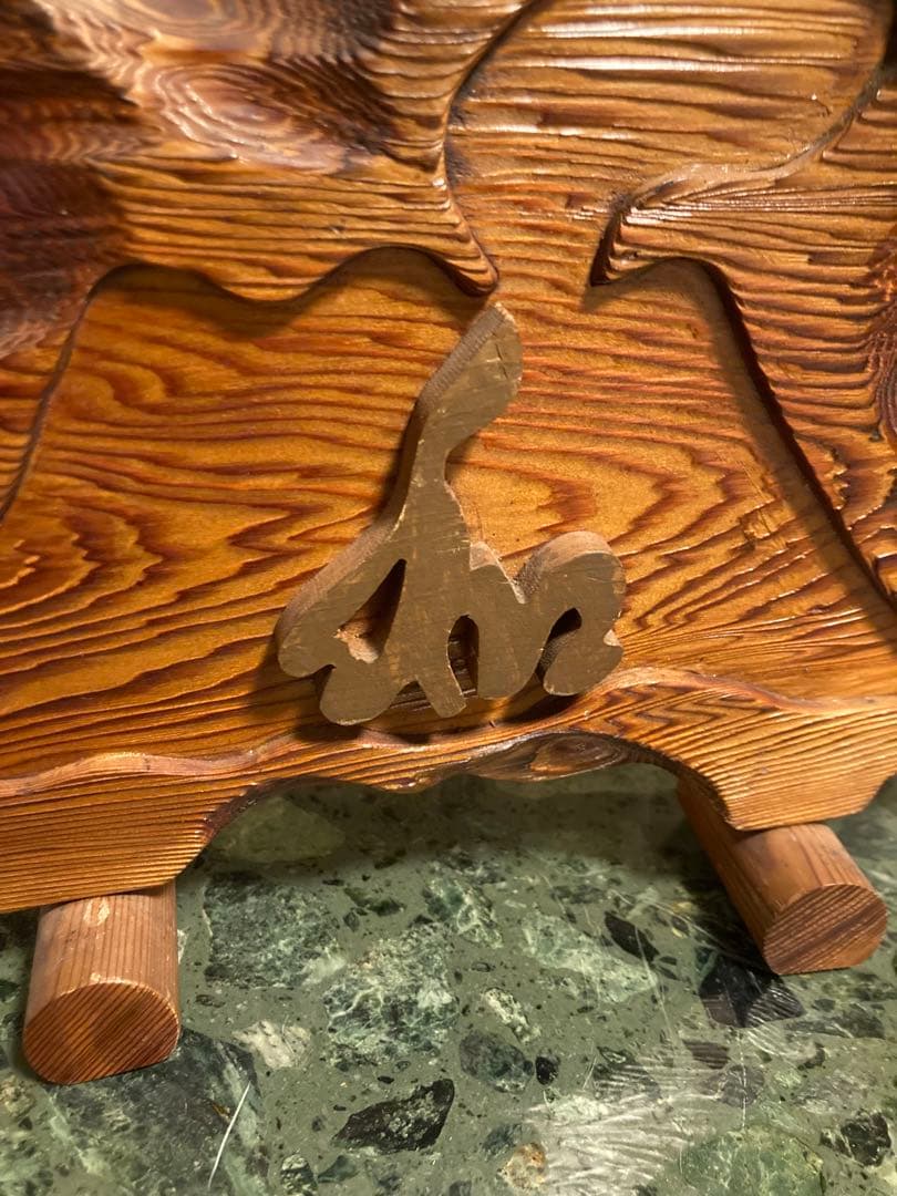 希少　オブジェ　和　木製置物