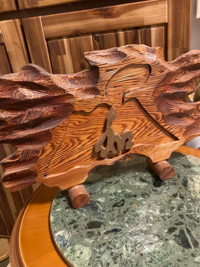 希少　オブジェ　和　木製置物