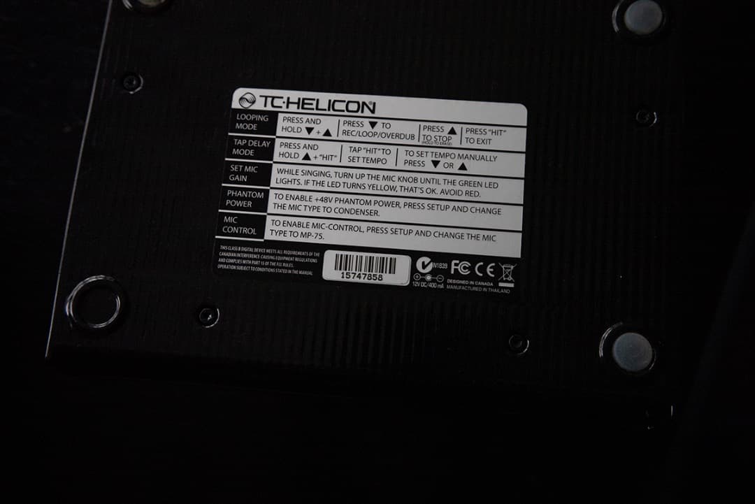 箱あり TC Helicon play Acoustic エフェクターボード