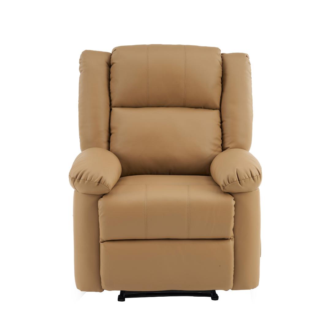 【ライトコーヒー】リクライニングチェア テーブル付き リクライニングソファ