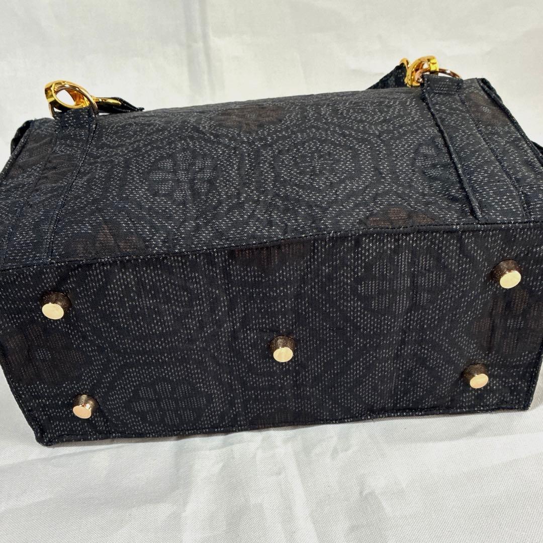 大島紬　正絹　リメイク　ミニボンバック　ショルダーバック