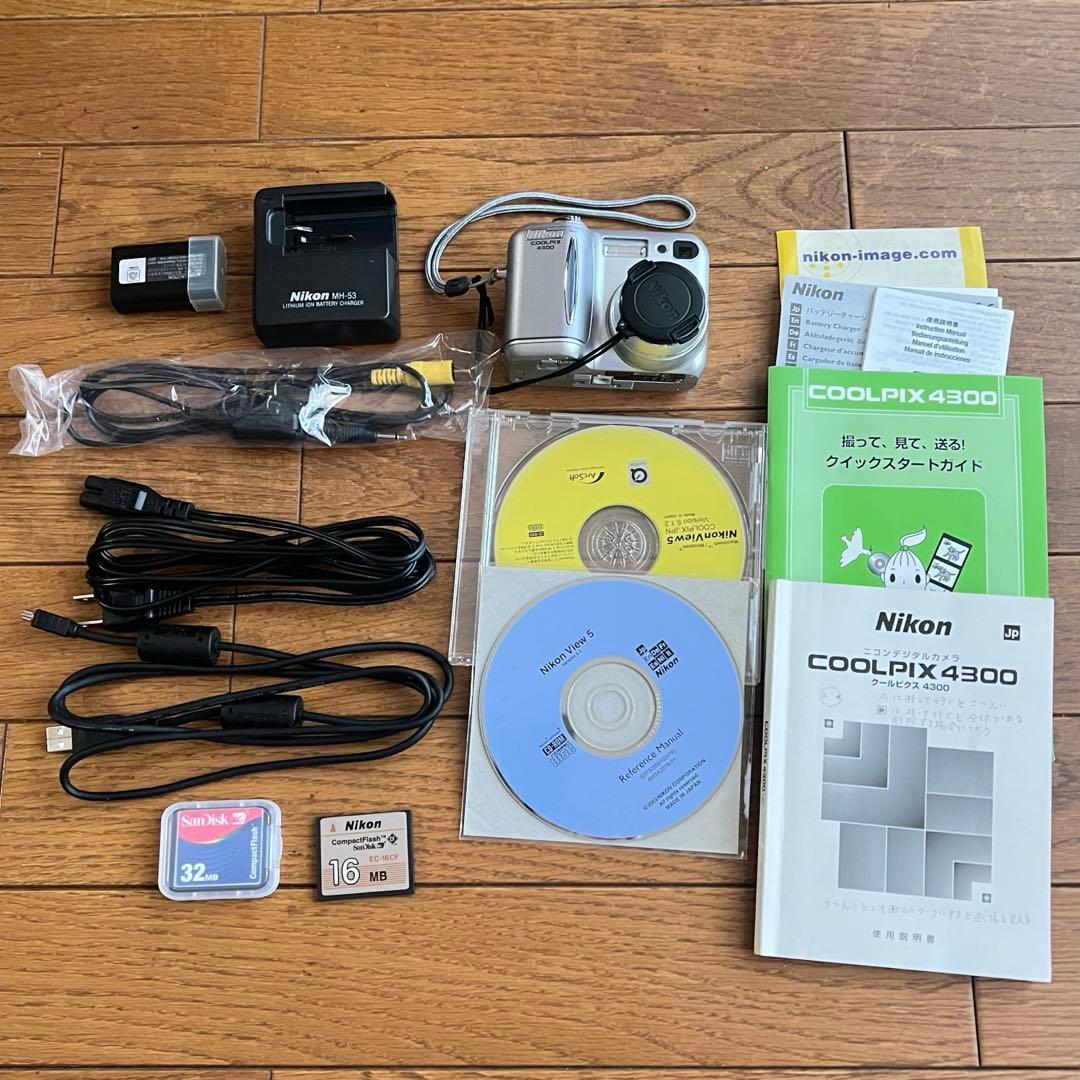 ニコン COOLPIX 4300 オールドデジカメ 動作確認済み 箱付き