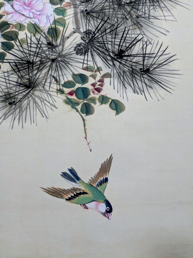 【真正　肉筆　希少　山本梅逸　掛け軸】 海外でも人気の山本梅逸の逸品