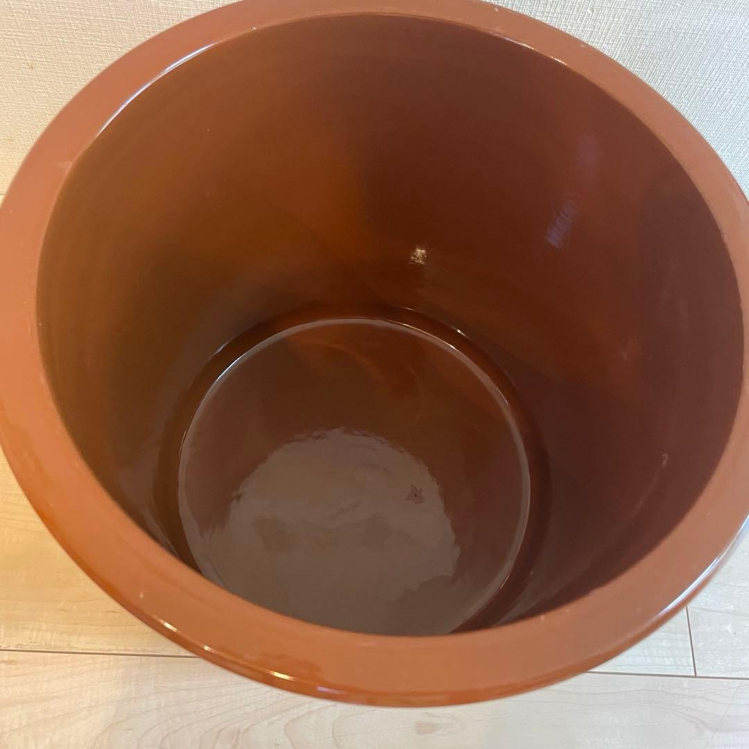 【美品】久松窯 切立蓋付 8号 14.4L 漬物容器