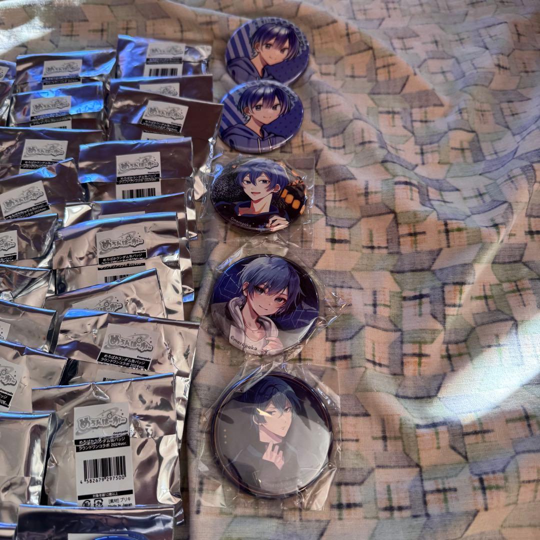 めろんぱーかー めろぱか　サムライ翔 缶バッジセット 50個+@