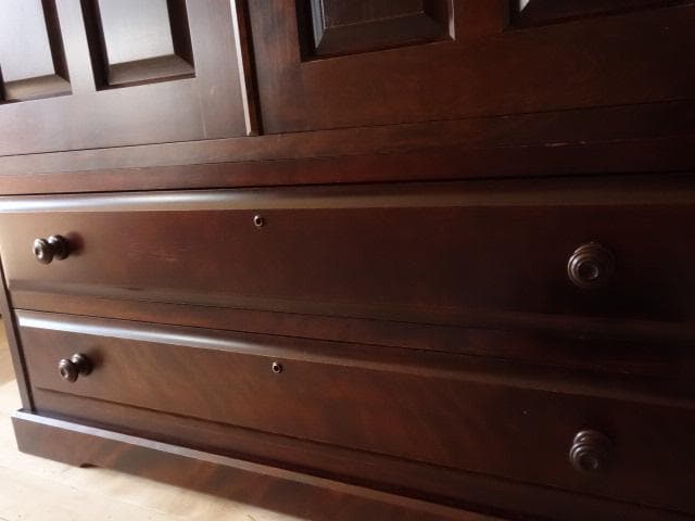 北海道民芸家具　洋服タンス　ワードロープ　再塗装済　USED