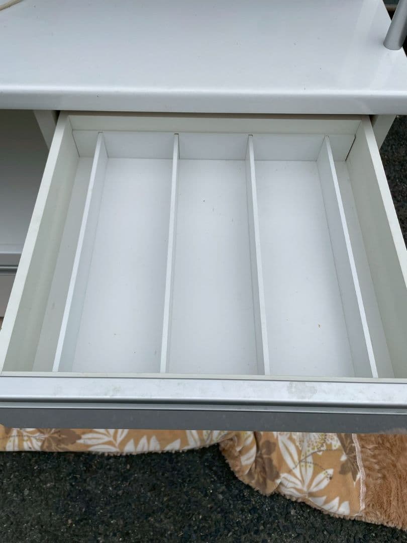 【ニトリ キッチンボード 幅100cm 食器棚 ホワイト】 引き取り限定